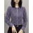 Plus Size - 1pc Elegant Lace Trim Long Sleeve Blouse for Women - Chic Round Neck, Non-Stretch Fabric, Floral Pattern, Perfect for Spring/Fall, Versatile Layering Piece, Spring Fashion Top | Floral Pattern Top | Nonstretch Material