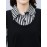 Plus Size, 1pc black and white striped spliced top, fashionable casual style, tummy-covering effect, suitable for daily wear in mid-to-senior age/autumn-winter season, plus-size Women's midi-length base layer shirt