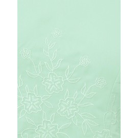 [Plus Size Embroidery Tops] Plus Size Elegant Embroidery Tops | Women's Short Sleeve Crew Neck Baggy Shirt | Summer Commuter Holiday Lightweight Casual Blouse