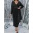 Plus Size, European and American Fashion Halloween Christmas Holiday Style Glowing Fabric Patchwork Long Sleeve Plus Size Dress, Halloween Plus Size Women