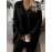 Women's Elegant V-Neck Batwing Sleeve Sweater, Soft Stretchy Long Sleeve Pullover Loose Fit, All-Season Layering Top for Casual & Formal Outfits, Versatile Clothing Comfortable Wear, Office Attire Stylish Knitwear, Plus Size