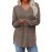Plus Size, 3pcs Women's Oversized Sweater Set - All-Season V-Neck Sweaters in Beige/, Grey & Dark Brown - Loose-Fit Tunic Tops (Casual to Formal) - Machine Washable Cozy Knitwear for Fall Winter Layering