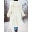 [Plus Size | Plush Hooded] Plus Size Women's Plush Hooded Winter Coat | Long Jacket with Hood, Thick Outerwear, Machine Washable & Wrinkle-Resistant White/Beige, Elegant Collar for Cold Weather (Autumn/Winter) - Coat for Tall Women