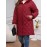 Plus Size, Elegant Quilted Square Flower Zip-Up Hooded Coat - Burgundy All-Season Machine Washable Outerwear with Zipper Closure & Hooded Design, Casual Wear, Sophisticated Style, Finish, Lightweight Layering, Stylish Jacket, Durable Fabric, Zip Front Jacket, Casual Attire