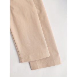 Plus Size - Women'S Elegant Trench Coat - Structured Lapel Collar, Button Front Closure, Non-Stretch Fabric, Chic Office to Party Outerwear for Women, Spring/fall Everyday & Formal Events, Spring Outerwear, Classic Design