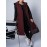 Plus Size, Women's Oversized Burgundy Hooded Vest - Thickened Long Sleeveless Coat with Full-Zip Closure, Machine Washable Winter Warmth, Elegant Casual to Formal Outerwear for Fall & Winter (Plus Size Available) - Solid Burgundy Coat for Women, Knee-Length Design, Relaxed Fit, Chic Hooded Style, Versatile Layering Piece for Casual Attire, Winter Vest for Women Plus Size, Plus Size Coats, Sleeveless Jacket for Women, Womens Curve Winter Vest, Vest for Women Winter